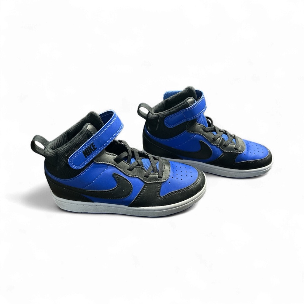 Nike Black and Blue High-Top Sneakers